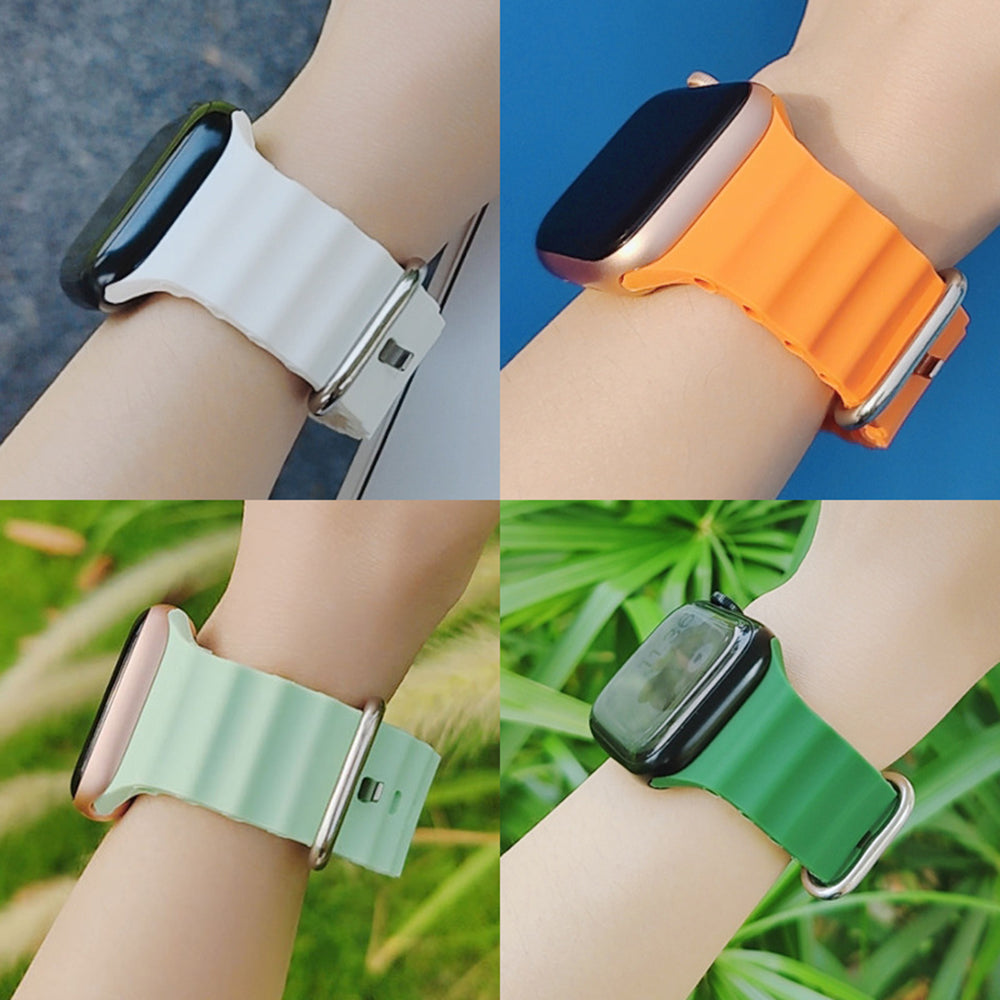 Pasek Techsuit W038 do Apple Watch 42mm / 41mm / 40mm / 38mm Series, Ciemnoczerwony