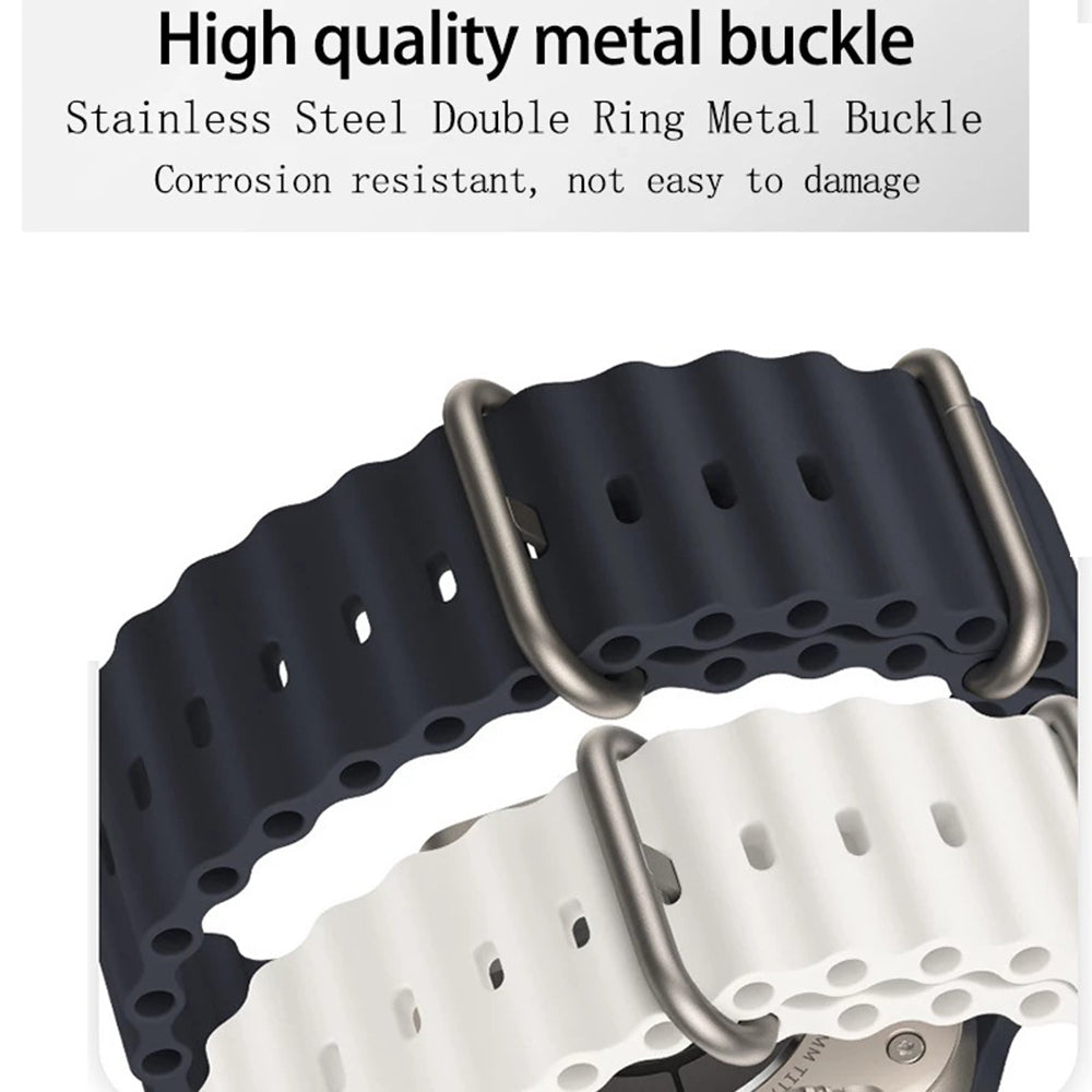 Techsuit W038 Strap for Apple Watch 49mm / 46mm / 45mm / 44mm / 42mm Series, Navy Blue