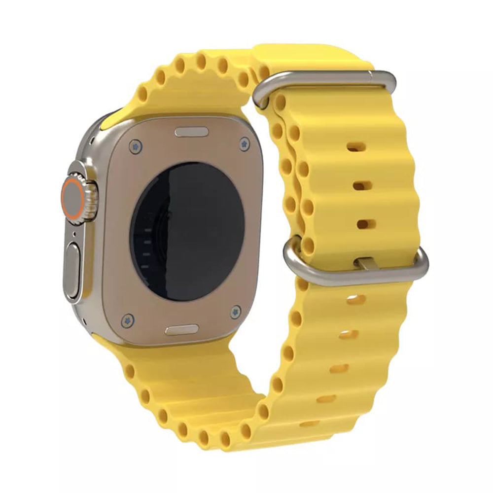 Pasek Techsuit W038 do Apple Watch 49mm / 46mm / 45mm / 44mm / 42mm Series, Żółty