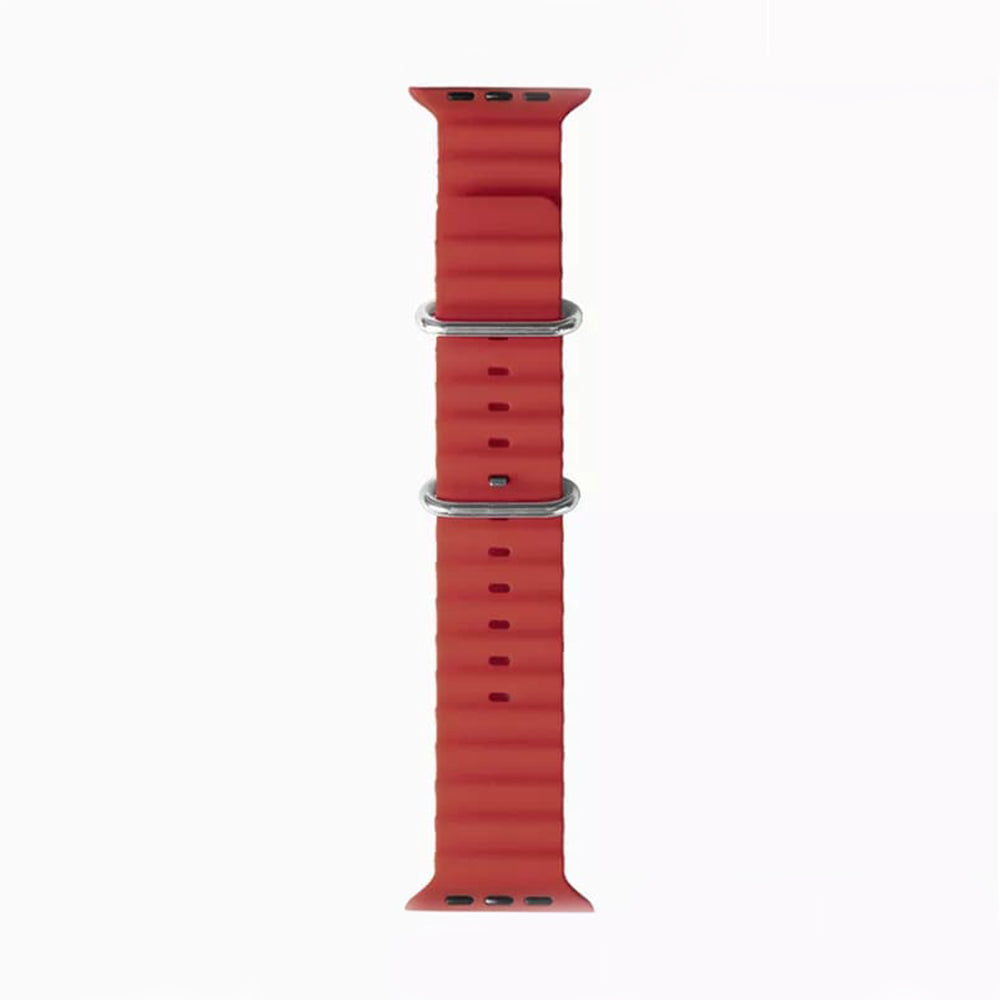 Pasek Techsuit W038 do Apple Watch 49mm / 46mm / 45mm / 44mm / 42mm Series, Ciemnoczerwony