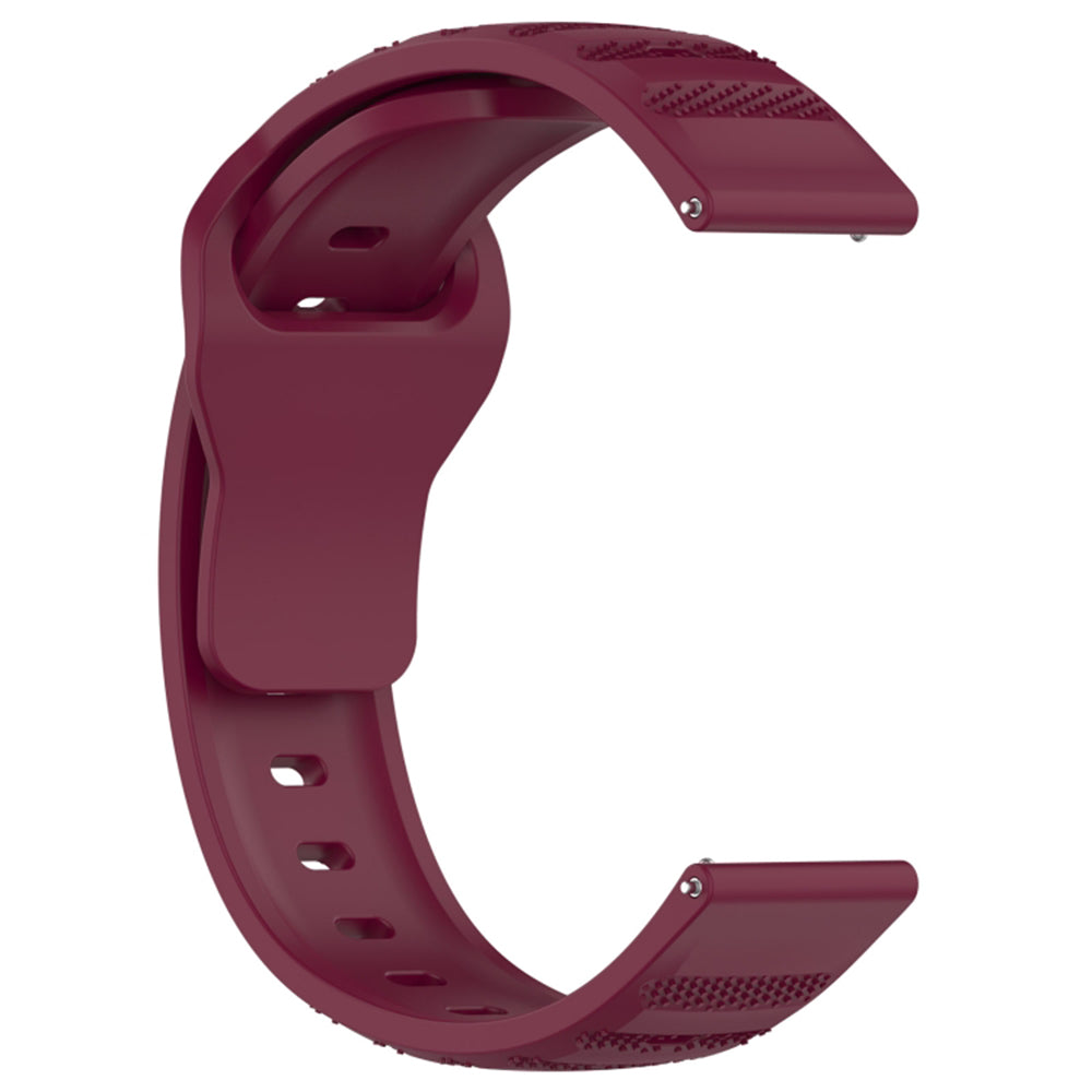 Techsuit W050 Strap for Huawei Watch / Xiaomi Watch Series, 22mm, Burgundy