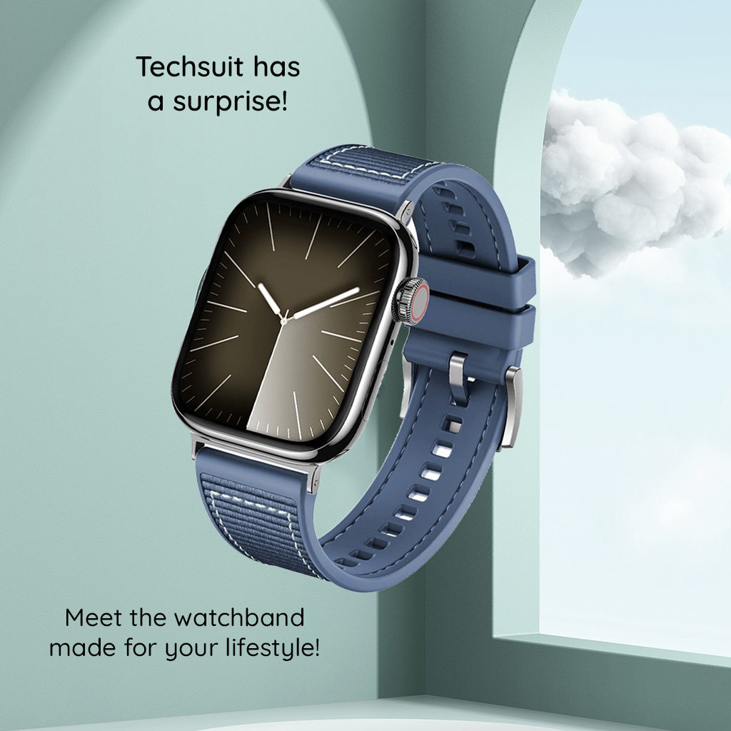 Pasek Techsuit W051 do Apple Watch 42mm / 41mm / 40mm / 38mm Series, Szary