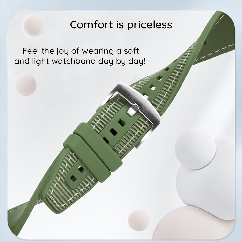 Techsuit W051 Strap for Apple Watch 42mm / 41mm / 40mm / 38mm Series, Black