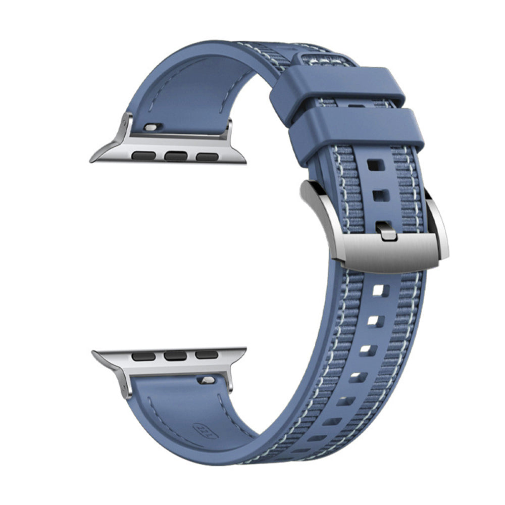 Pasek Techsuit W051 do Apple Watch 49mm / 46mm / 45mm / 44mm / 42mm Series, Granatowy