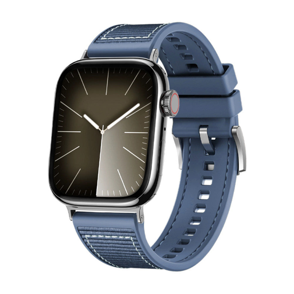 Pasek Techsuit W051 do Apple Watch 49mm / 46mm / 45mm / 44mm / 42mm Series, Granatowy
