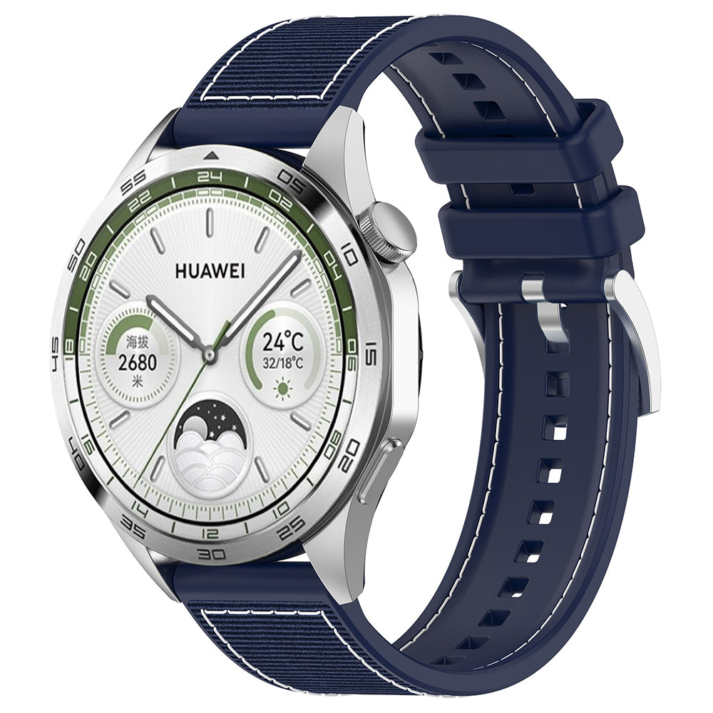 Pasek Techsuit W051 do Huawei Watch / Xiaomi Watch Series, 22mm, Granatowy