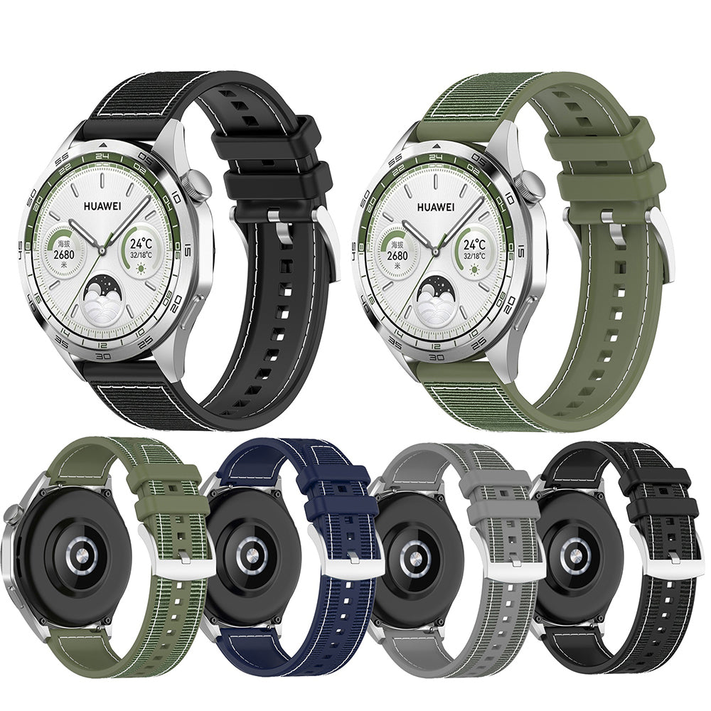 Pasek Techsuit W051 do Huawei Watch / Xiaomi Watch Series, 22mm, Czarny