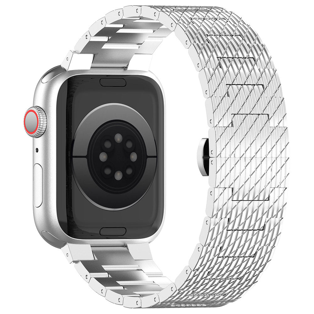 Pasek Techsuit W052 do Apple Watch 49mm / 46mm / 45mm / 44mm / 42mm Series, Srebrny