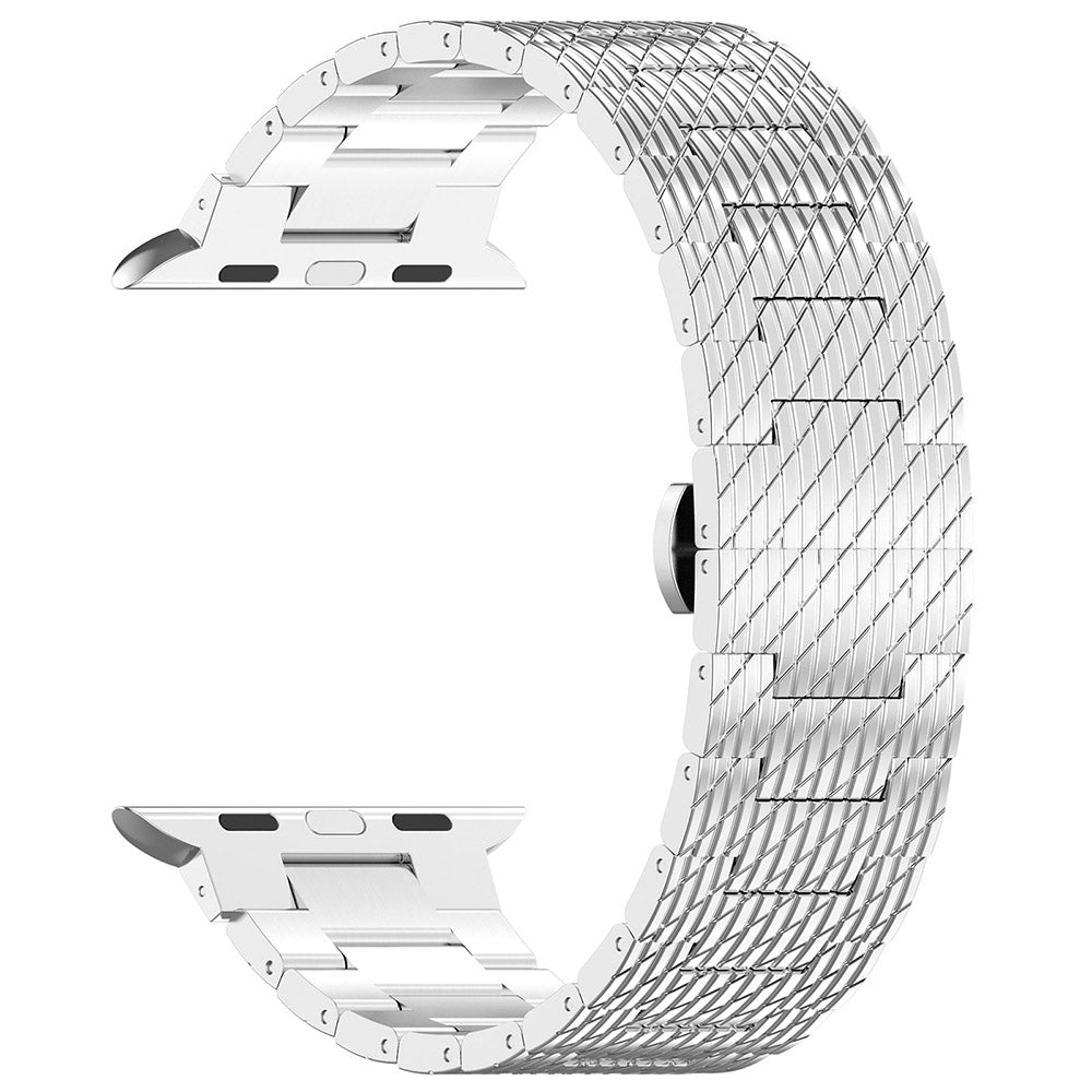 Pasek Techsuit W052 do Apple Watch 49mm / 46mm / 45mm / 44mm / 42mm Series, Srebrny