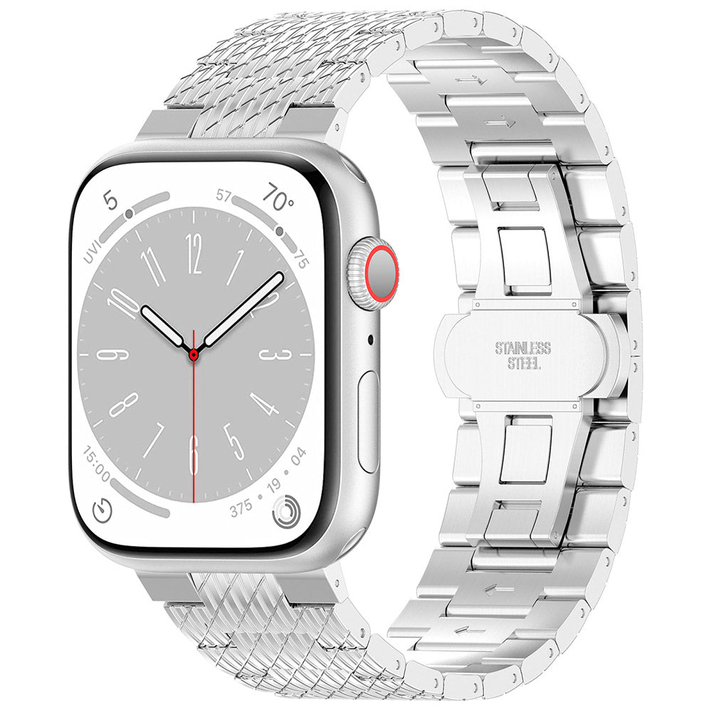 Pasek Techsuit W052 do Apple Watch 49mm / 46mm / 45mm / 44mm / 42mm Series, Srebrny
