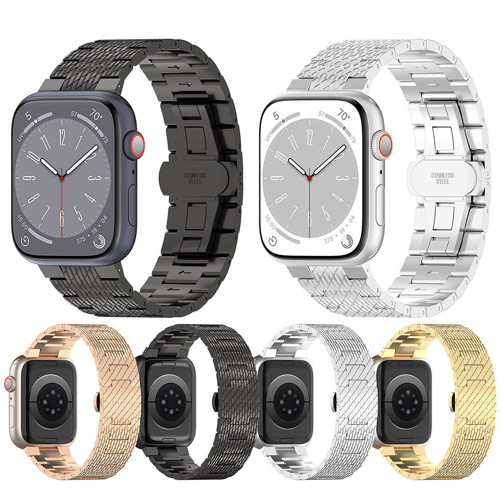 Pasek Techsuit W052 do Apple Watch 49mm / 46mm / 45mm / 44mm / 42mm Series, Srebrny