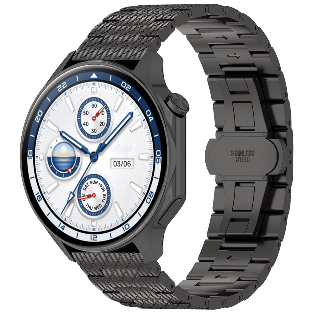 Pasek Techsuit W052 do Huawei Watch / Xiaomi Watch Series, 22mm, Czarny
