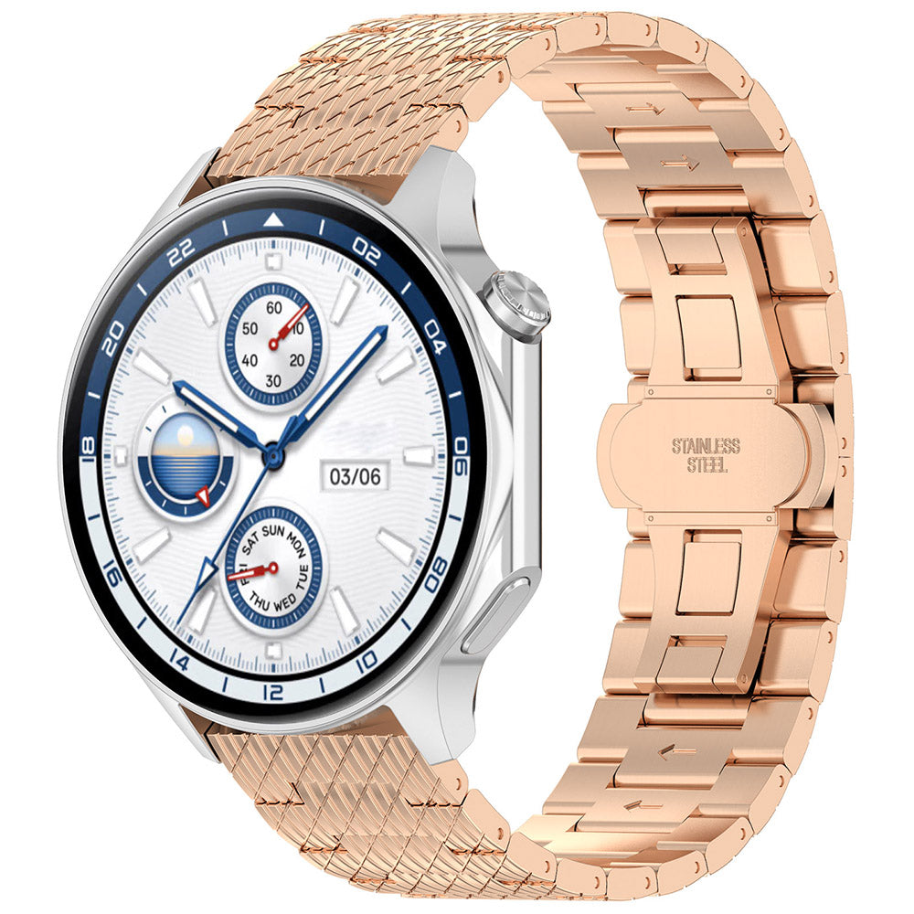 Pasek Techsuit W052 do Huawei Watch / Xiaomi Watch Series, 22mm, Różowe Złoto