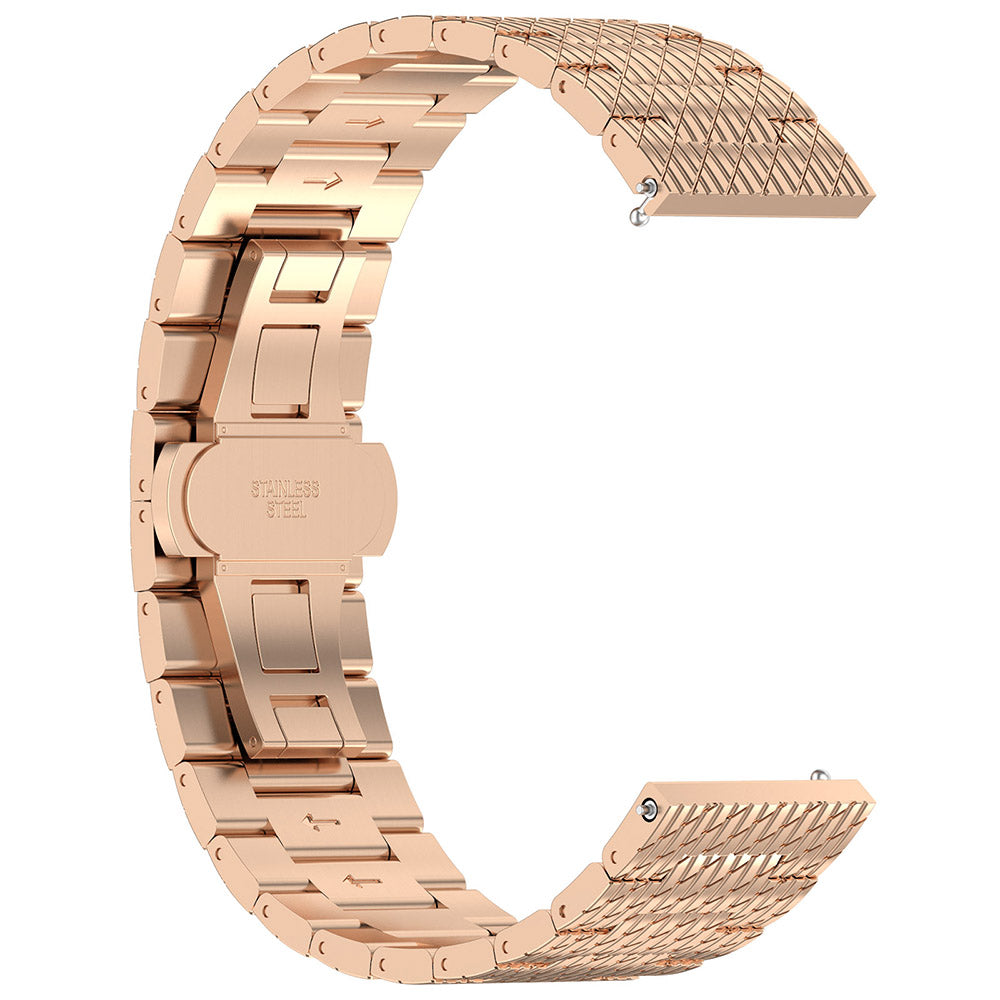Pasek Techsuit W052 do Huawei Watch / Xiaomi Watch Series, 22mm, Różowe Złoto