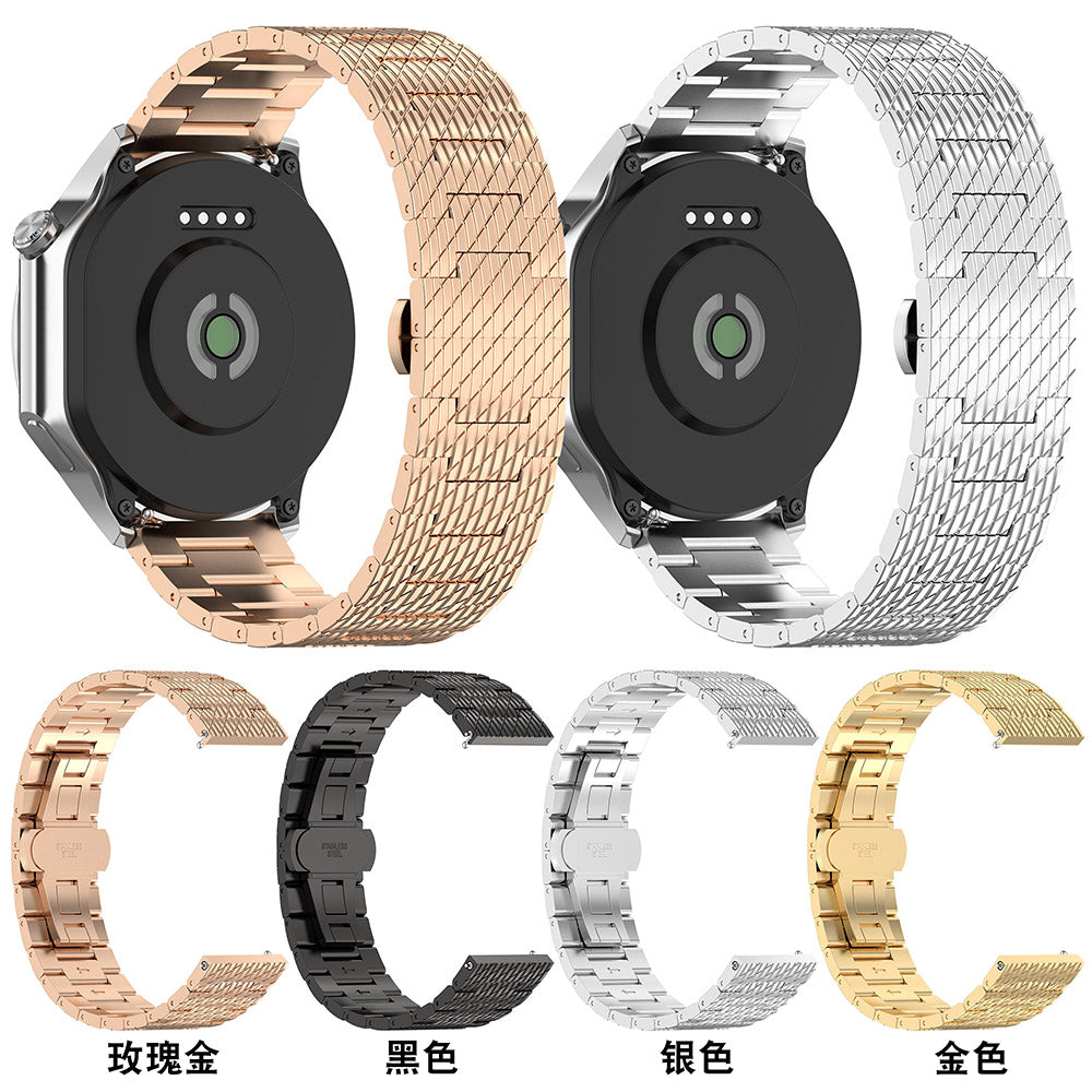 Techsuit W052 Strap for Samsung Galaxy Watch / Huawei Watch Series, 20mm, Black