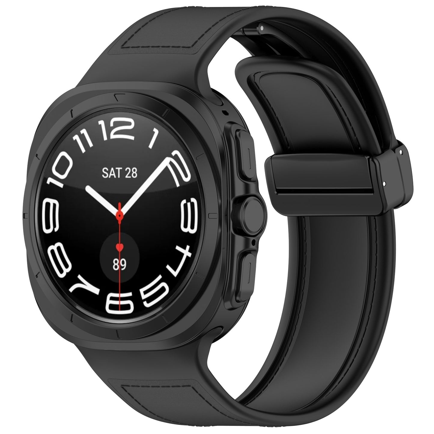 Pasek Techsuit W056 do Samsung Galaxy Watch Ultra, Czarny