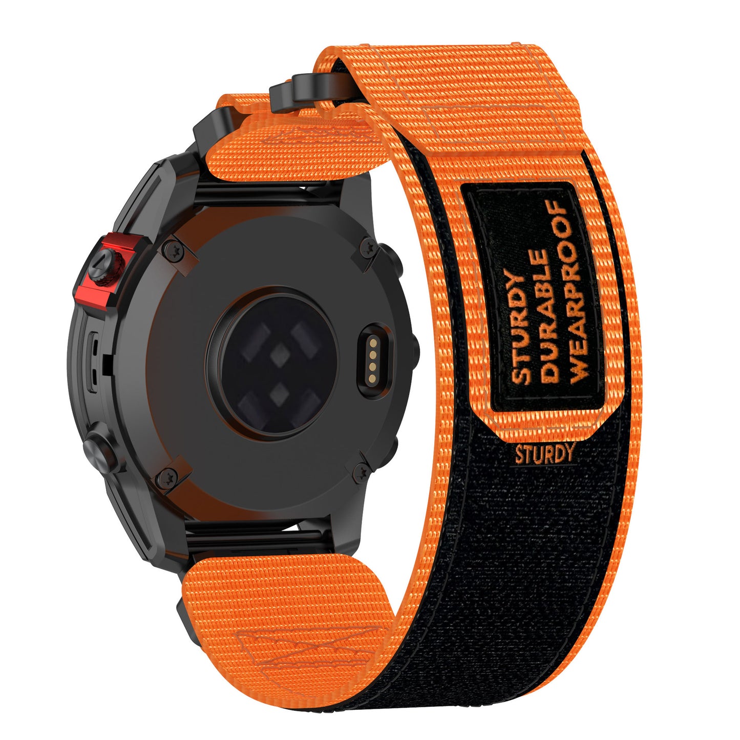 Pasek Techsuit W057 do Garmin Instinct / Approach / Fenix Watch Series, 20mm, Pomarańczowy