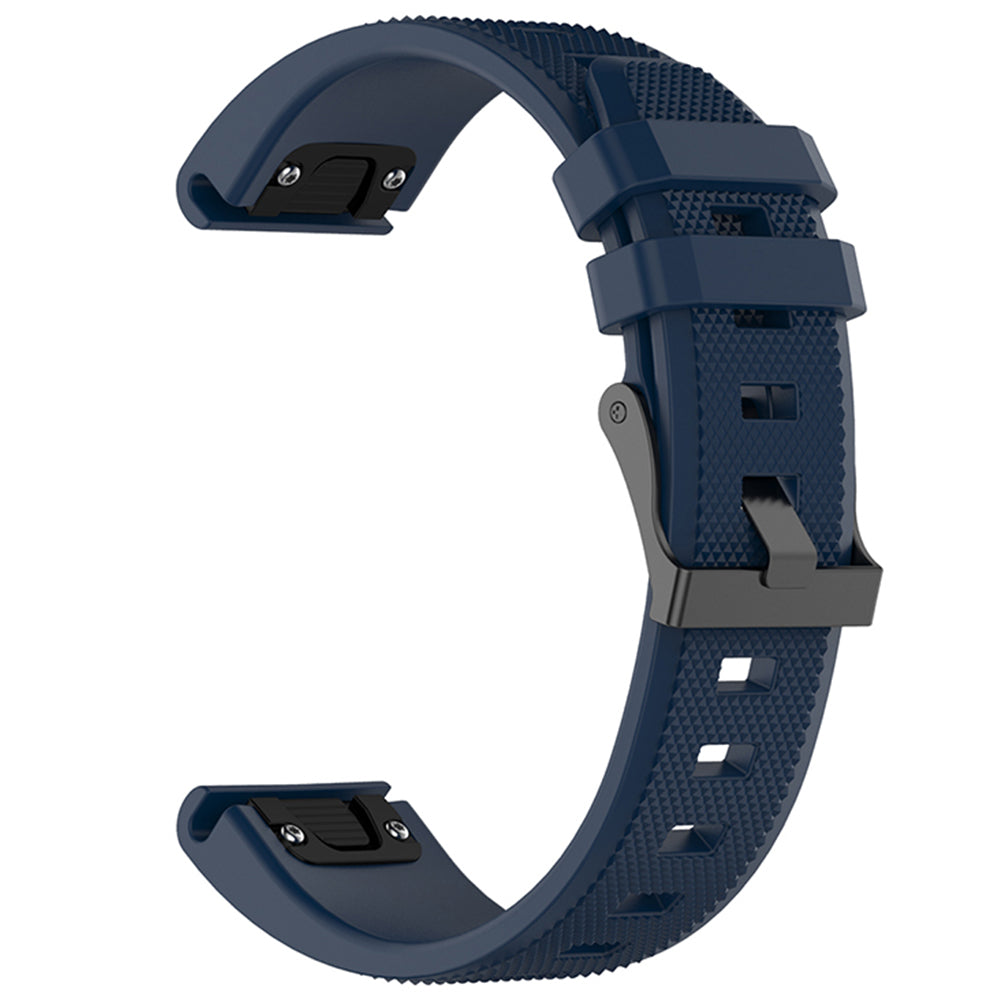 Pasek Techsuit W058 do Garmin Watch Fenix / Forerunner Series, 22mm, Granatowy