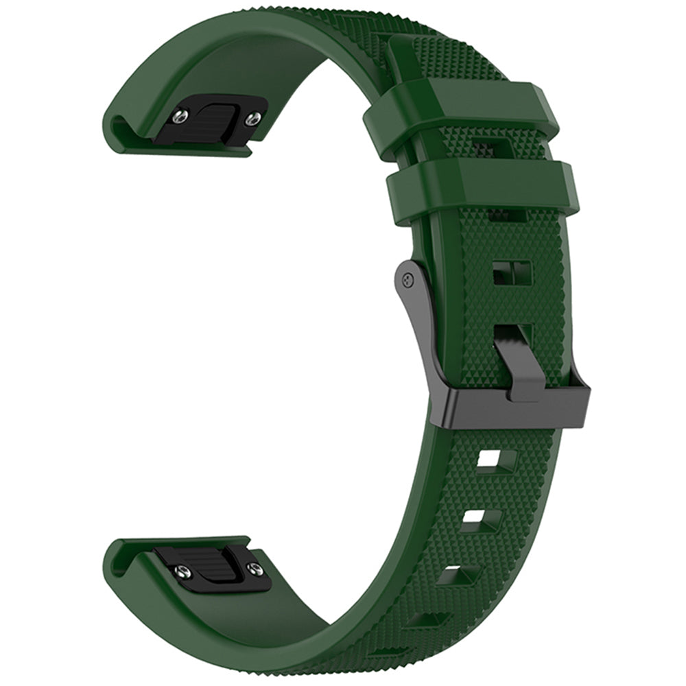 Pasek Techsuit W058 do Garmin Watch Fenix Series, 26mm, Ciemnozielony