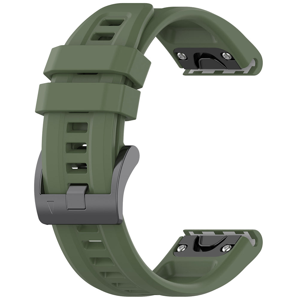 Pasek Techsuit W060 do Garmin Watch Fenix / Forerunner Series, 22mm, Ciemnozielony