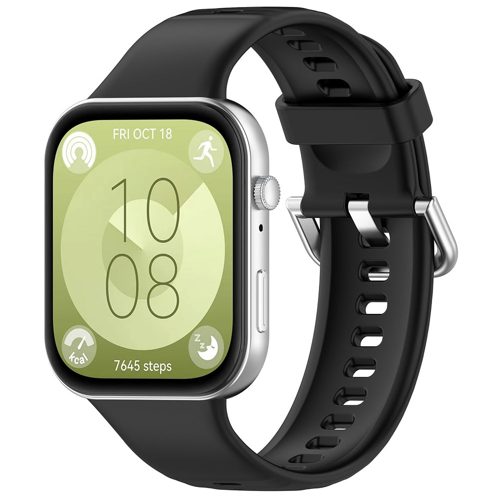 Pasek Techsuit W061 do Huawei Watch Fit 4 Pro / Fit 4 / Fit 3, Czarny