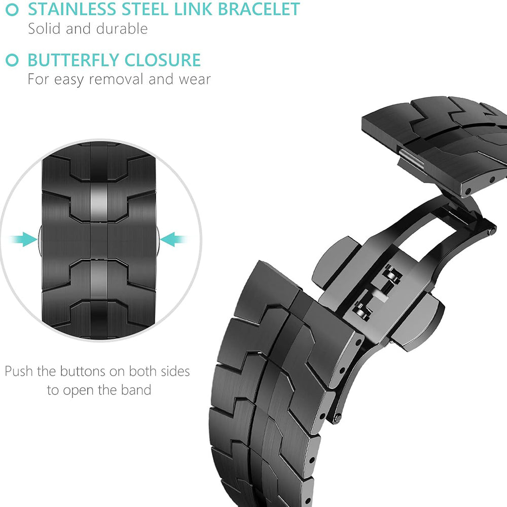 Pasek Techsuit W063 do Apple Watch 49mm / 46mm / 45mm / 44mm / 42mm Series, Pomarańczowy