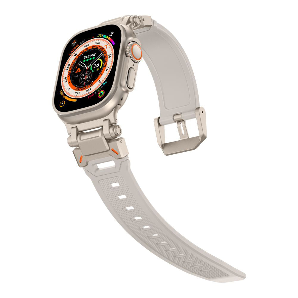 Pasek Techsuit W064 do Apple Watch 49mm / 46mm / 45mm / 44mm / 42mm Series, Srebrny