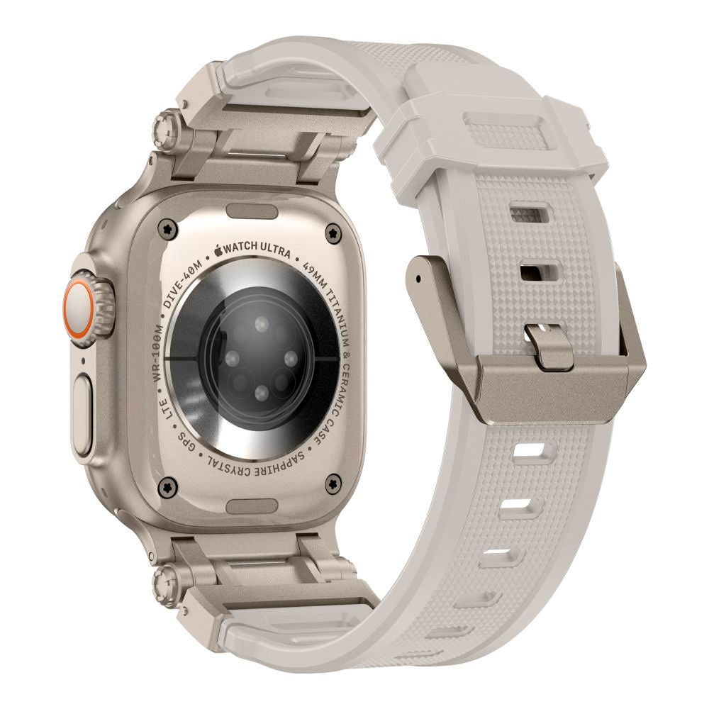 Pasek Techsuit W064 do Apple Watch 49mm / 46mm / 45mm / 44mm / 42mm Series, Srebrny