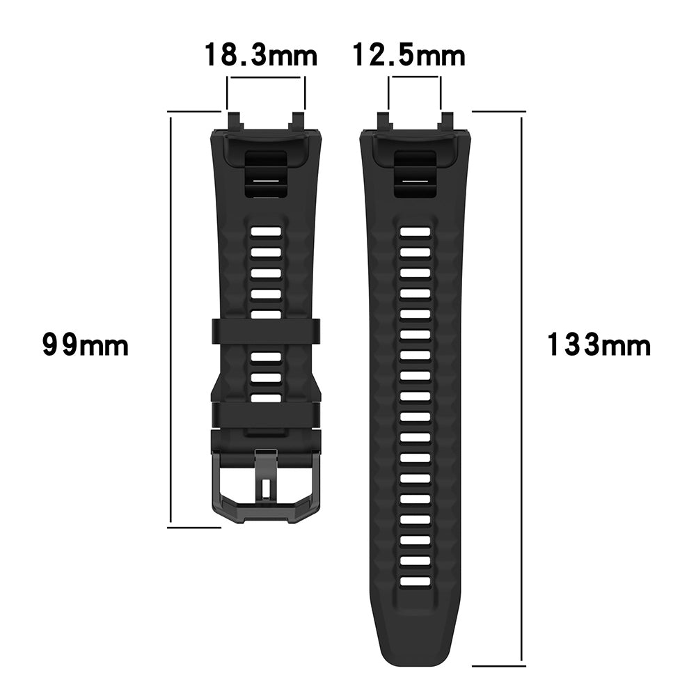 Techsuit W067 Strap for Amazfit T-Rex 2, Black