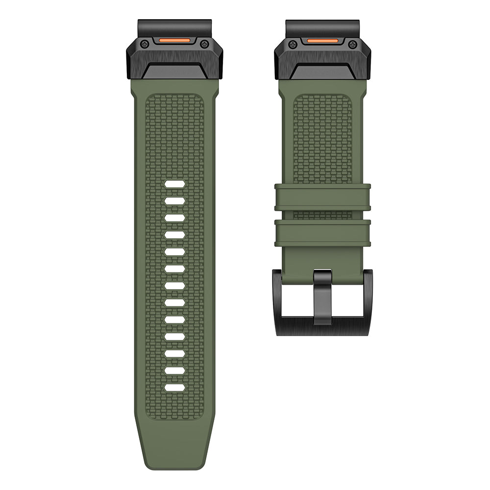 Pasek Techsuit W068 do Garmin Watch Fenix / Forerunner / Approach Series, 22mm, Zielono-Czarny