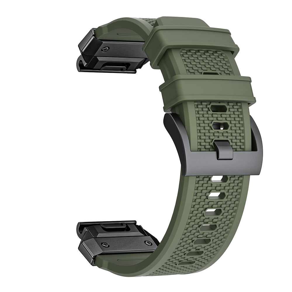Pasek Techsuit W068 do Garmin Watch Fenix Series, 26mm, Zielono-Czarny