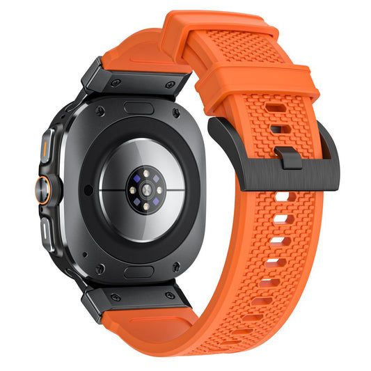 Pasek Techsuit W068 do Samsung Galaxy Watch Ultra, Czarno-Pomarańczowy