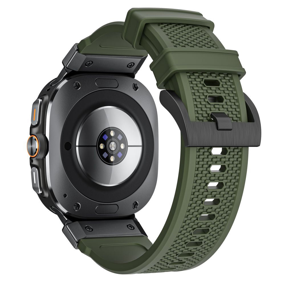 Pasek Techsuit W068 do Samsung Galaxy Watch Ultra, Zielono-Czarny
