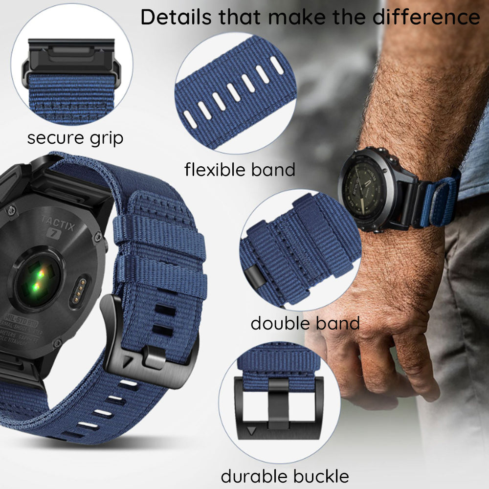 Techsuit W070 Strap for Garmin Watch Fenix Series, 26mm, Orange