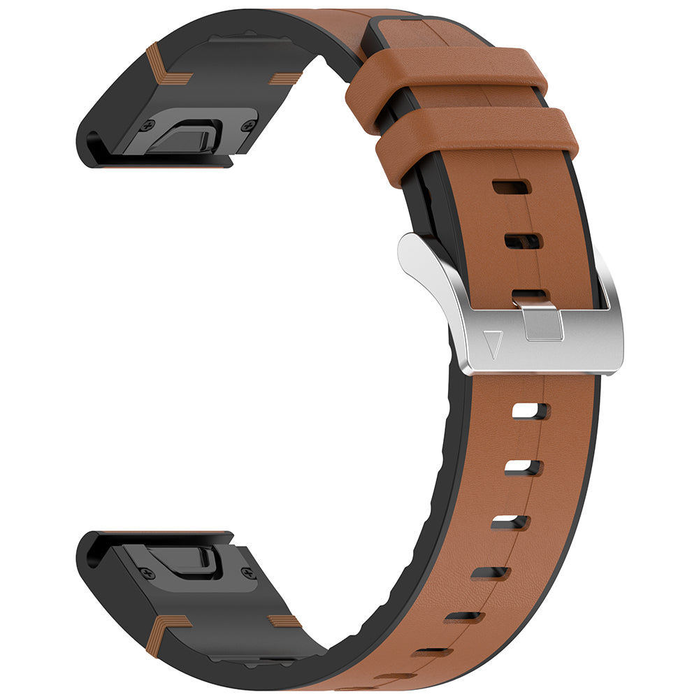 Pasek Techsuit W071 do Garmin Instinct / Approach / Fenix Watch Series, 20mm, Brązowy