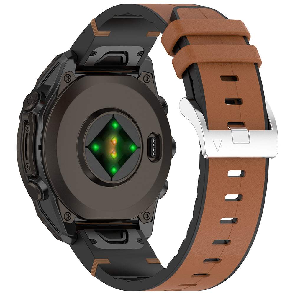 Pasek Techsuit W071 do Garmin Instinct / Approach / Fenix Watch Series, 20mm, Brązowy