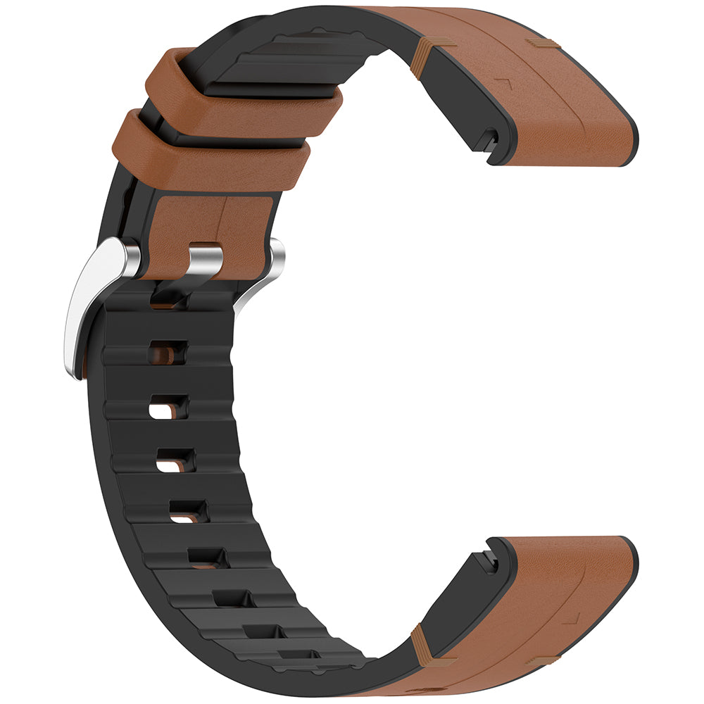 Pasek Techsuit W071 do Garmin Instinct / Approach / Fenix Watch Series, 20mm, Brązowy