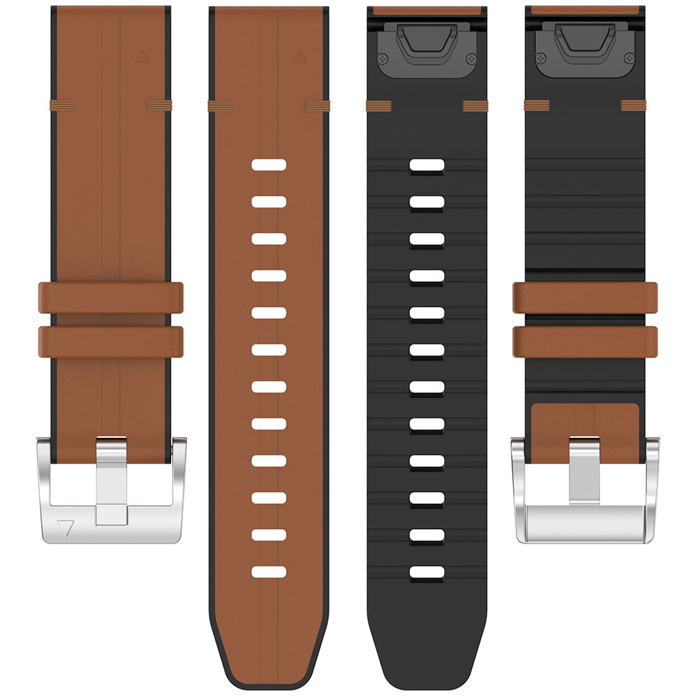Pasek Techsuit W071 do Garmin Instinct / Approach / Fenix Watch Series, 20mm, Brązowy