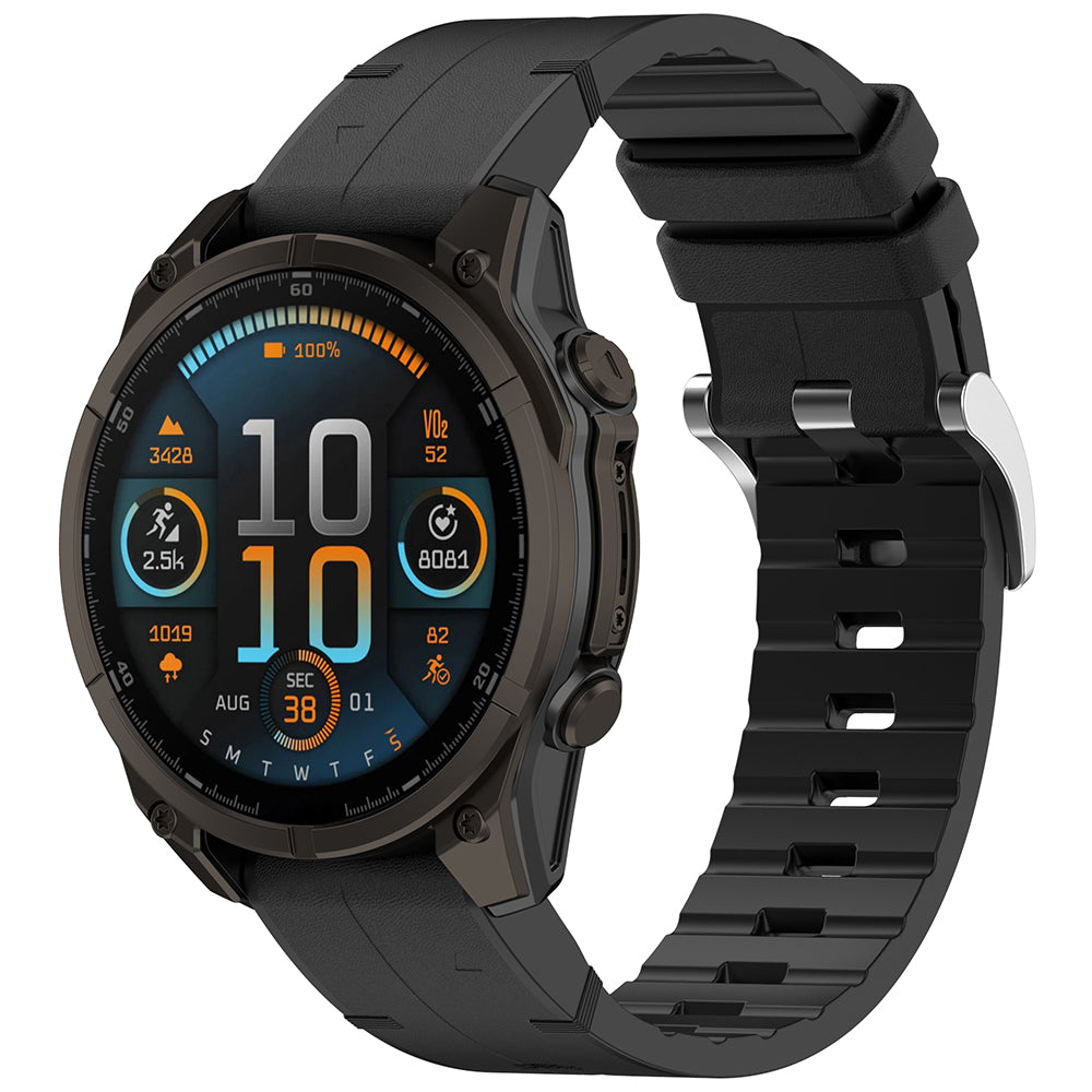 Pasek Techsuit W071 do Garmin Instinct / Approach / Fenix Watch Series, 20mm, Czarny