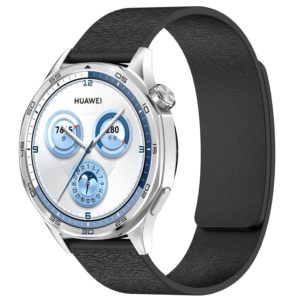 Techsuit W074 Strap for Huawei Watch / Garmin Watch Series, 18mm, Black