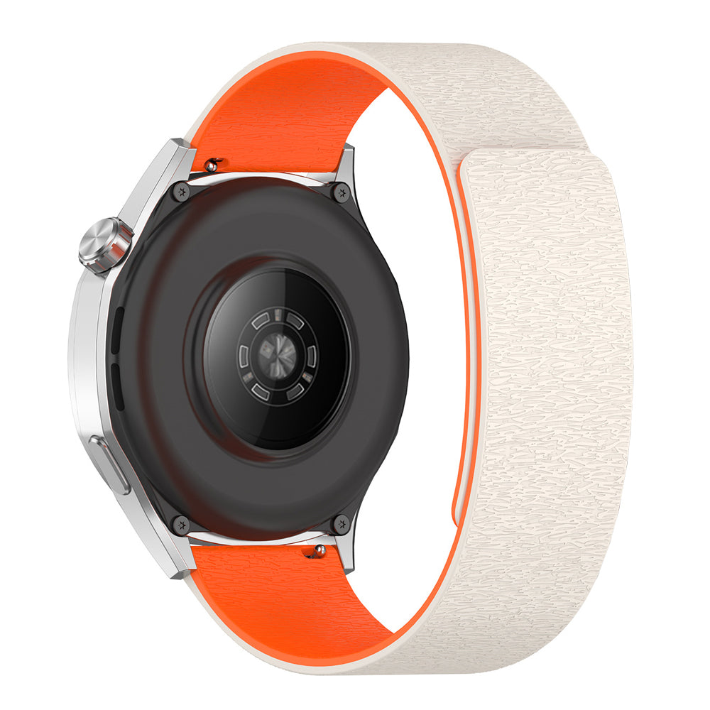 Techsuit W074 Strap for Samsung Galaxy Watch Series, 20mm, Black Orange