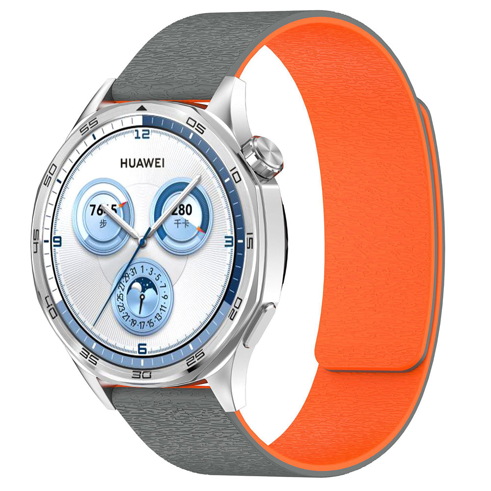 Pasek Techsuit W074 do Samsung Galaxy Watch Series, Szaro-Pomarańczowy