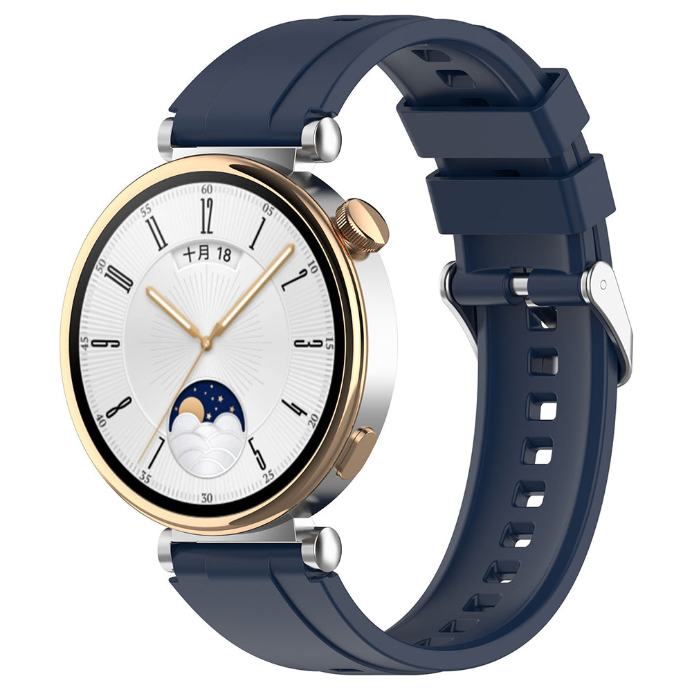 Pasek Techsuit W075 do Huawei Watch / Garmin Watch Series, 18mm, Granatowy
