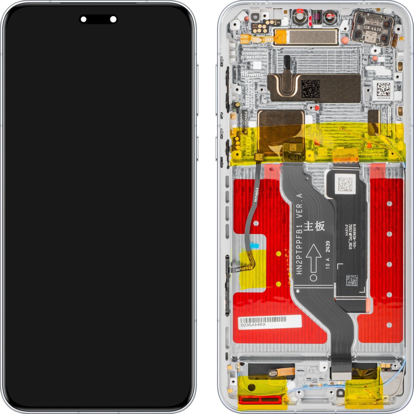 Wyświetlacz z ekranem dotykowym Honor Magic7 Pro, z ramką, Szary (Lunar shadow Grey), Service Pack 0235AMRW