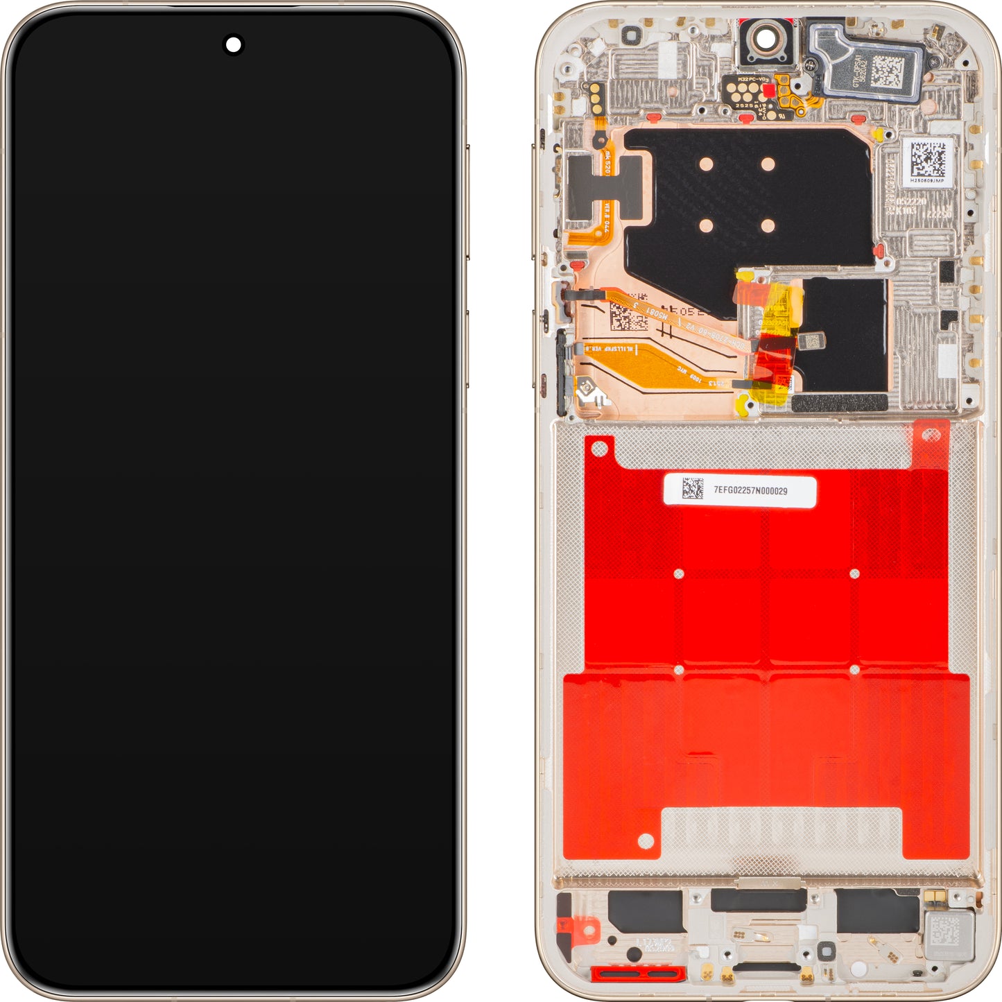 Wyświetlacz z ekranem dotykowym Huawei Pura 80 Ultra, z ramką, Złoty (Prestige Gold), Service Pack 02357EFG