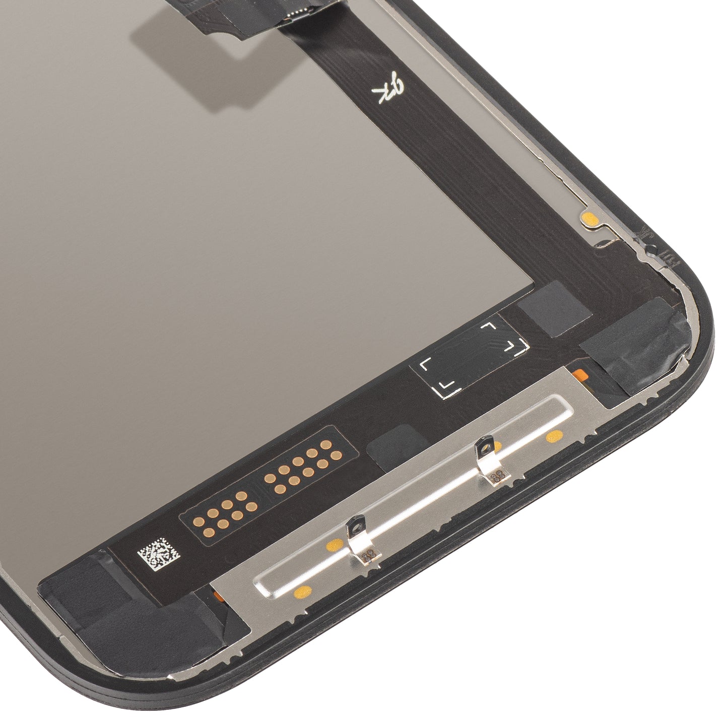 Wyświetlacz z ekranem dotykowym JK do Apple iPhone 17, z ramką, wersja LCD In-Cell IC Movable, czarny