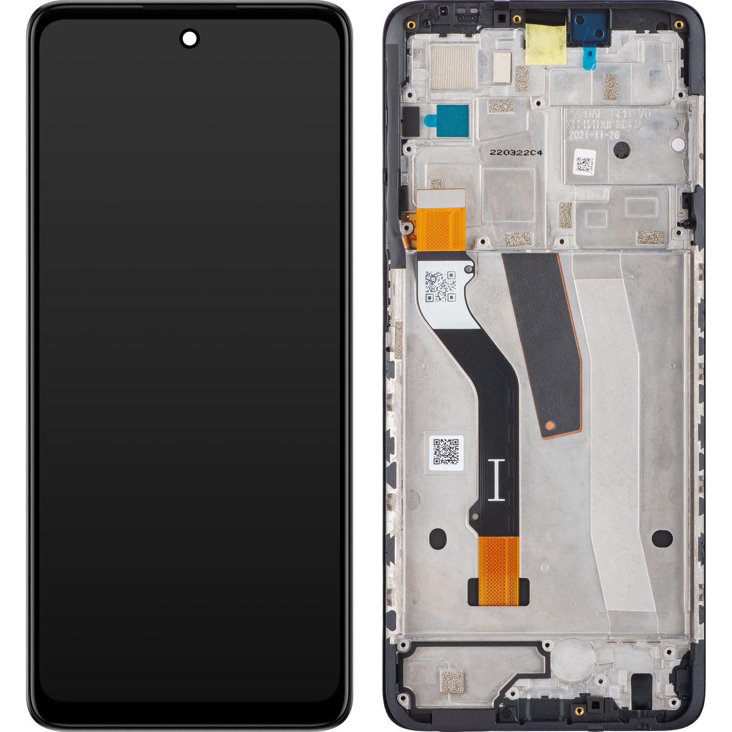 Motorola Moto G51 5G z ekranem dotykowym, z ramką, czarna, Service Pack 5D68C20028