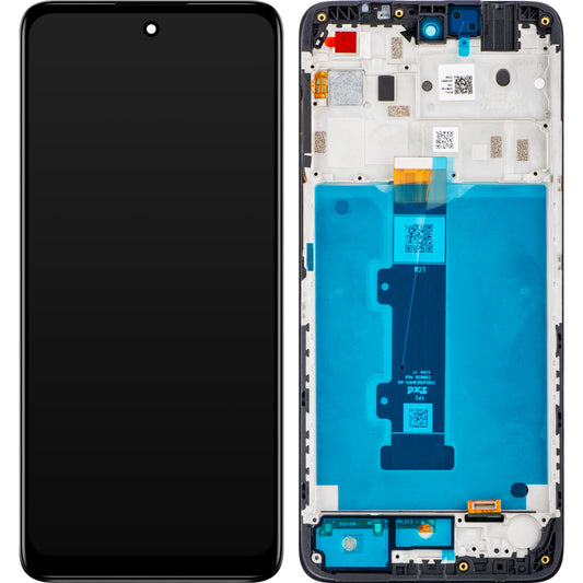 Motorola Moto E32s / E22s Wyświetlacz dotykowy z ramką, czarny, Service Pack 5D68C20795