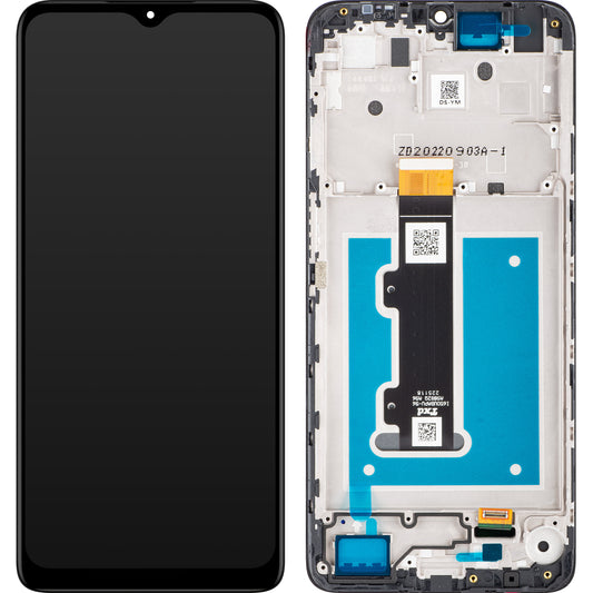 Wyświetlacz dotykowy Motorola Moto E22i / E22, z ramką, czarny, Service Pack 5D68C21594