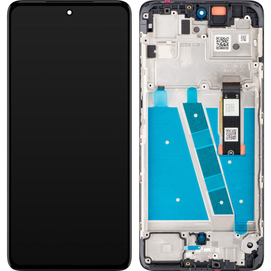Wyświetlacz dotykowy Motorola Moto G72, z ramką, czarny, Service Pack 5D68C21701